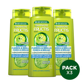 Champô Força E Brilho Garnier Fructis 3 X 690 ml