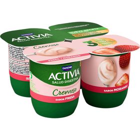 Iogurte Bifidus Cremoso Morango Activia Danone 4 X 115 gr