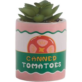Planta Artificial Com Vaso Tomate Kasa