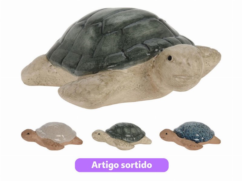 Decoração Tartaruga Porcelana 12.3X10.7X4.4Cm Modelos Sortidos