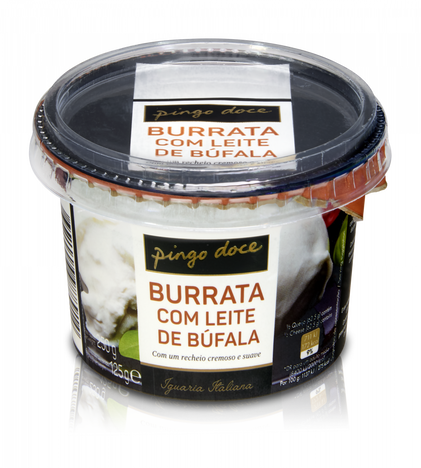 Queijo Burrata Com Leite De Búfala Pingo Doce Iguarias 0.125Kg