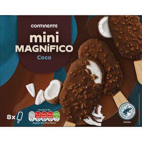 Gelado Mini Magníficos Coco Continente 400 gr (8 Un)