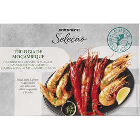 Mistura De Carabineiro, Camarão E Gamba Rosa De Moçambique Ultracongelados Continente Seleção 750 gr