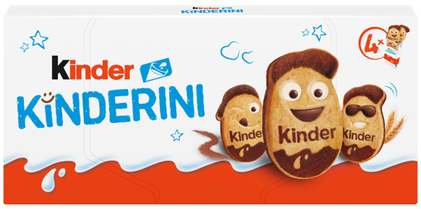 Bolachas Com Chocolate Kinderini Pack 4 Kinder 0.125Kg