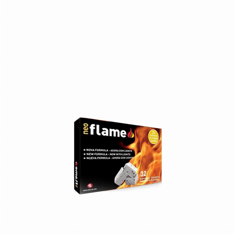 Flamefast Acendalha Branca Neoflame 32 Cubos