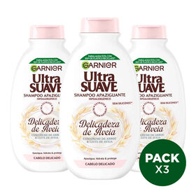 Champô Delicadeza De Aveia Garnier Ultra Suave 3 X 600 ml