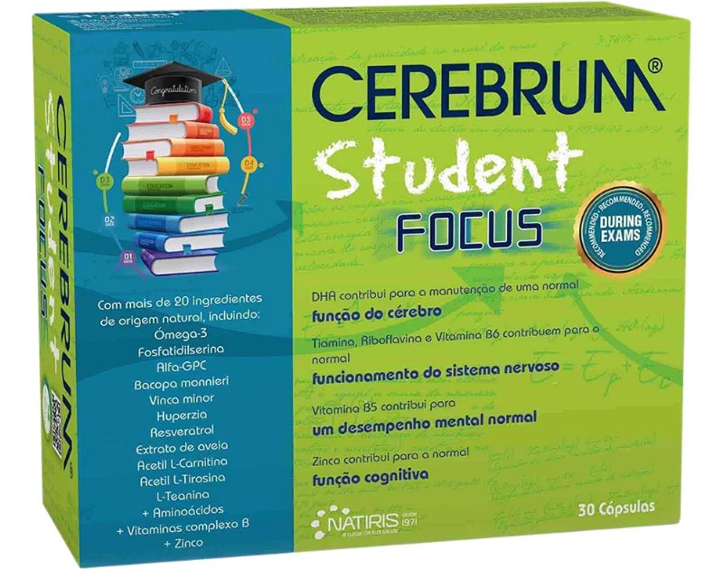 Suplemento Cerebrum Student Focus 30 Capsulas
