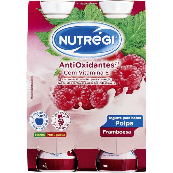Iogurte Líquido De Polpa De Framboesa Pack 4 170 g