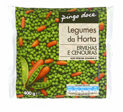Ervilhas E Cenouras Congeladas Pingo Doce 0.4Kg