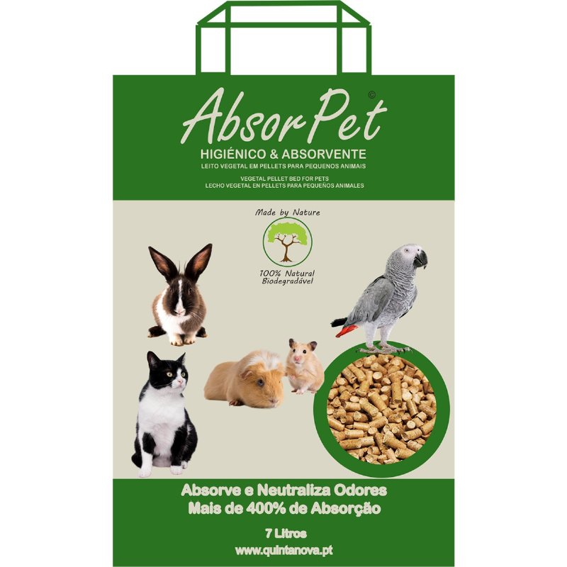 Absorvente Em Madeira Para Animal Pequeno 7 l
