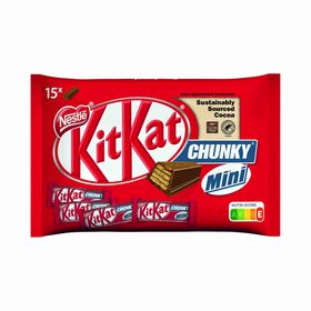 Snack De Chocolate De Leite Chunky Mini Kit Kat 250 gr (15 Un)