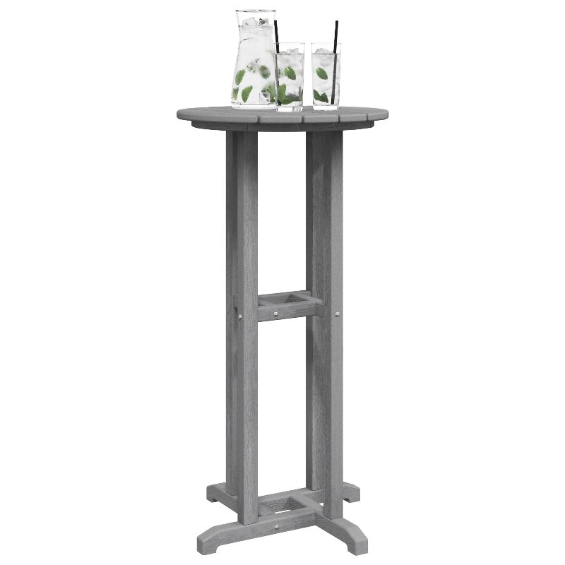 Hkh Mesa De Bar 55X55X107 Cm Hdpe - Cinzento-Claro