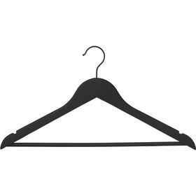 Conjunto 3 Cabides Soft Touch Preto Kasa 1 Un