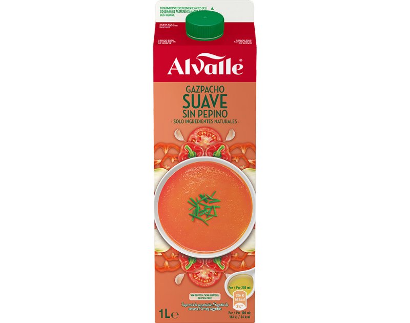 Gaspacho Suave Alvalle 1 Lt
