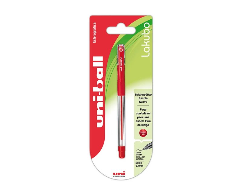 Esferográfica Uni-Ball Lakubo Sg-100 Vermelho
