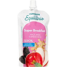 Saqueta De Maçã, Aveia E Ameixa Seca Super Breakfast Sem Adição De Açúcar Continente Equilíbrio 120 gr