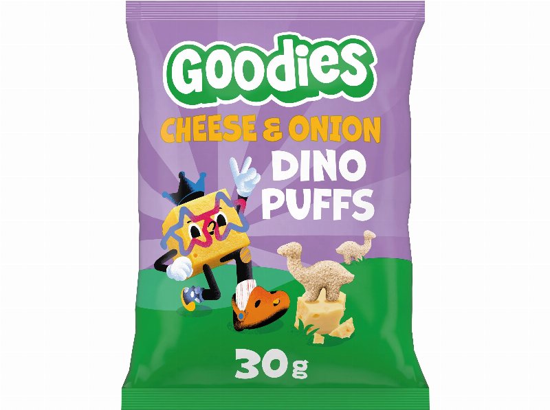 Snack Goodies Dino Puffs Queijo E Cebola 30 g