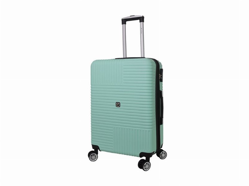 Mala De Viagem Grande Rígida Airport Verde 8 Rodas 76X50X29Cm