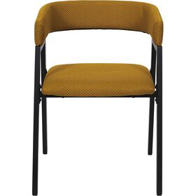 Conjunto De 2 Poltronas Estofadas Amarela Atom