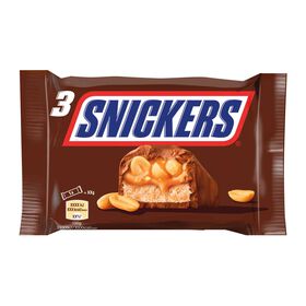 Snack De Chocolate Com Amendoim E Caramelo Snickers 150 gr (3 Un)