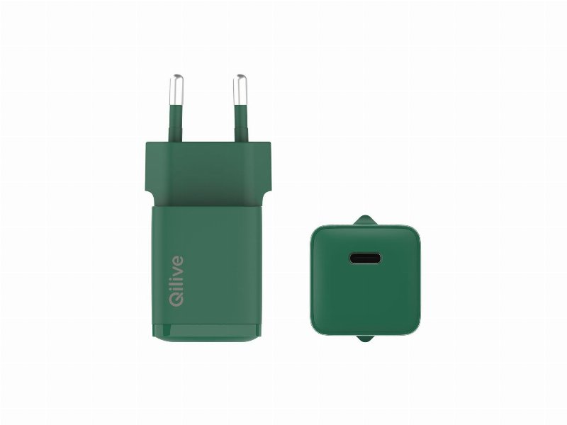 Carregador Doméstico Qilive 600194181 Verde 1 Usbc 30W