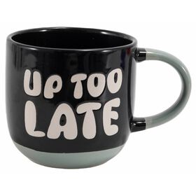 Caneca 330 ml Preta Up Too Late Kasa
