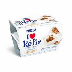 Iogurte Kefir Natural Com Granola De Amêndoa E Mel Nestlé 250 gr (2 Un)