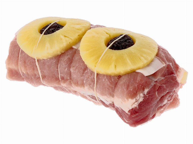 Porco Roti Lombo Recheado Com Ananás E Ameixa Kg