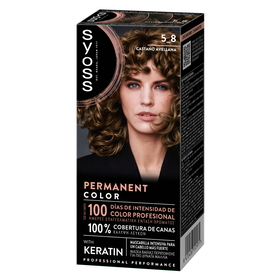 Coloração Permanente Permanent Color Castanho Avelã 5.8 Syoss 1 Un