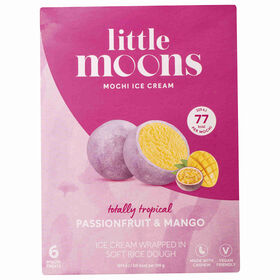 Gelado Mochi Maracujá E Manga Vegan Little Moons 6 Un