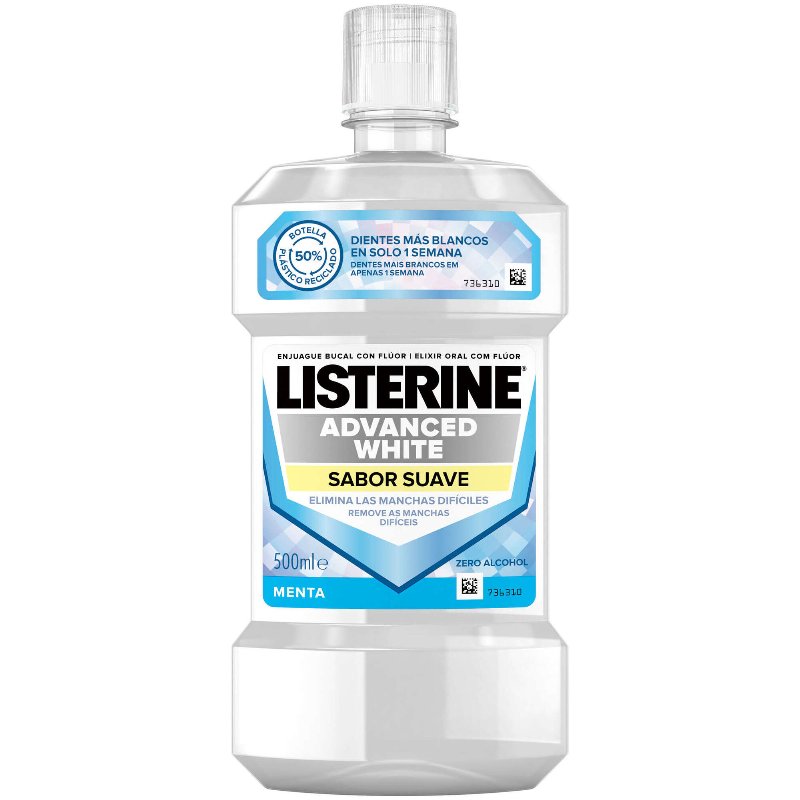 Elixir Advanced White Listerine 500 ml