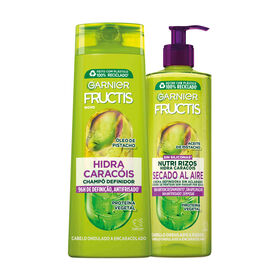 Conjunto Champô E Creme De Pentear Hidra Caracóis Garnier Fructis 400 ml + Emb. 400 ml