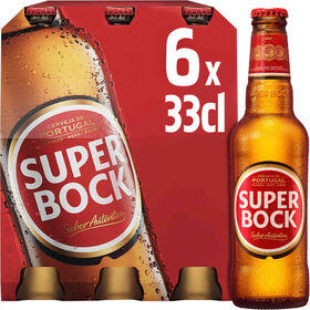 Cerveja Com Álcool Super Bock 6 X 33 cl
