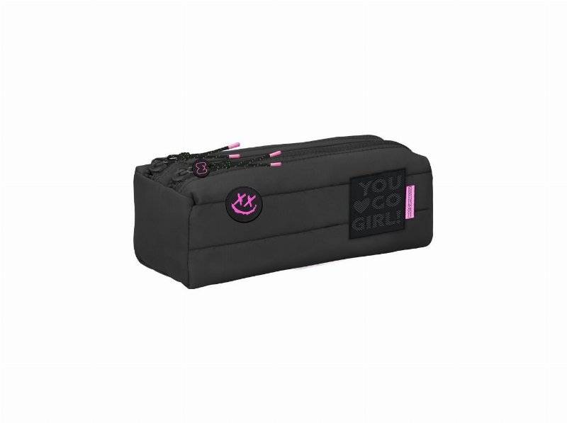Estojo Marshmallow Noxy Preto 7X22X8Cm