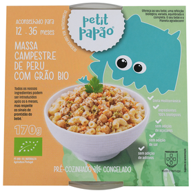 Massa Com Peru E Grão De Bico +12M Petit Papão 170 gr