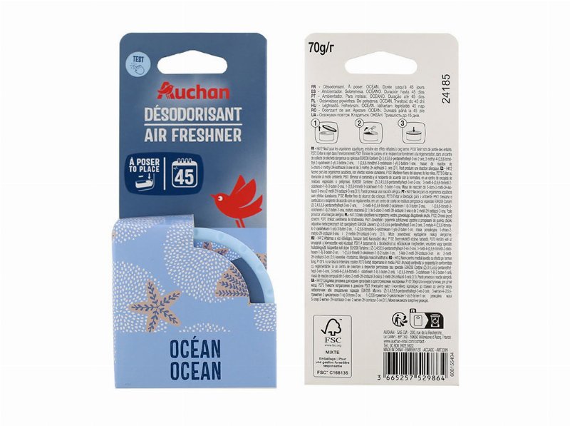Ambientador Auto Auchan Lata Ocean