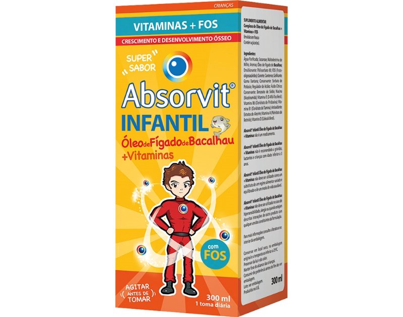 Suplemento Absorvit Óleo Figado Infantil 300 ml