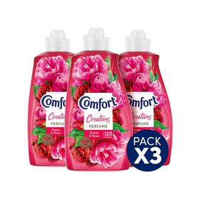 Amaciador Roupa Concentrado Peónia E Rosas Comfort 3 X 110 Doses