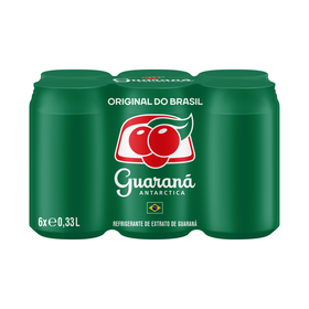 Refrigerante Em Lata Com Gás Guaraná Antarctica 6 X 33 cl