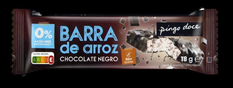 Barras De Arroz Com Chocolate Negro Pingo Doce 0.018Kg