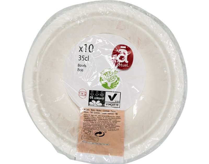 Taça Descartável Actuel Cartão Eco 35 cl Pack 10 Unidades