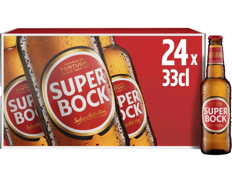 Cerveja Super Bock Branca 24X0.33 l