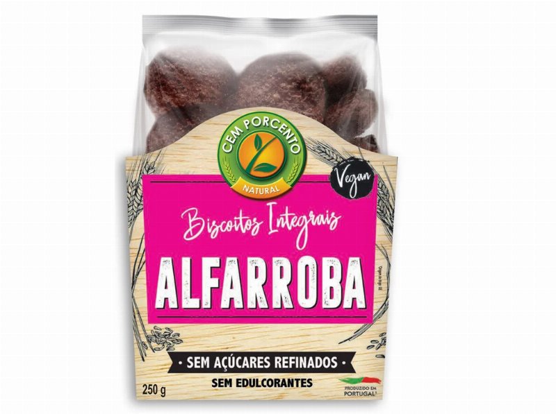 Biscoitos Cem Porcento Integrais Alfarroba 250 g