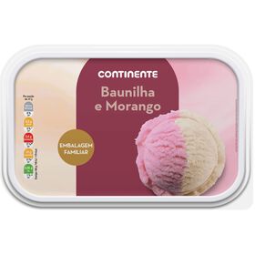 Gelado Baunilha E Morango Continente 2 Lt