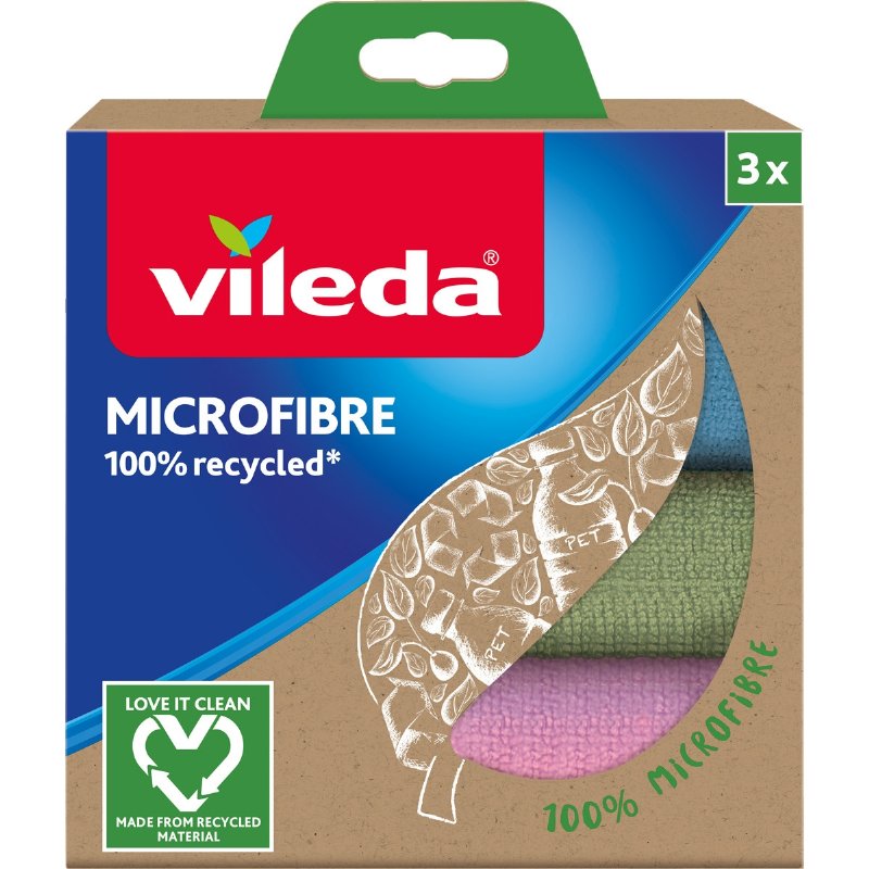 Pano Microfibras 100% Reciclado 3 unidades