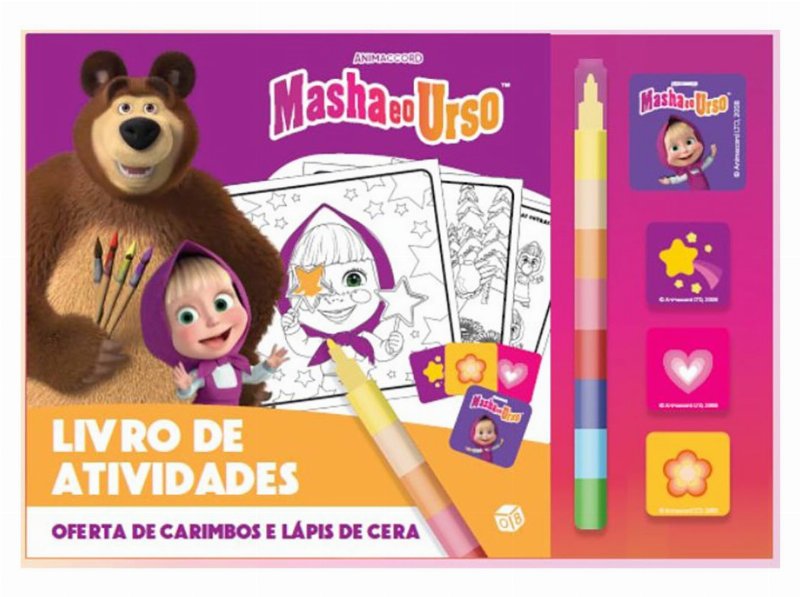 Livro Masha E O Urso Atividades Para Pintar