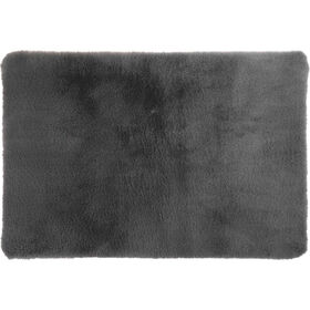 Tapete Pelo 90X60Cm Cinza Kasa
