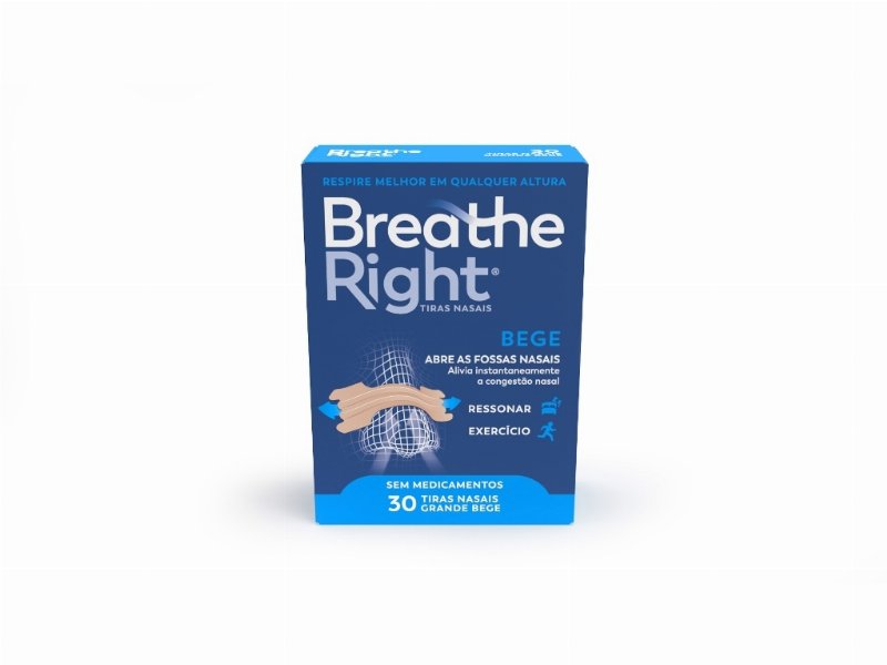 Pensos Breathe Right Nasais Clássico Tamanho Grande 30Un