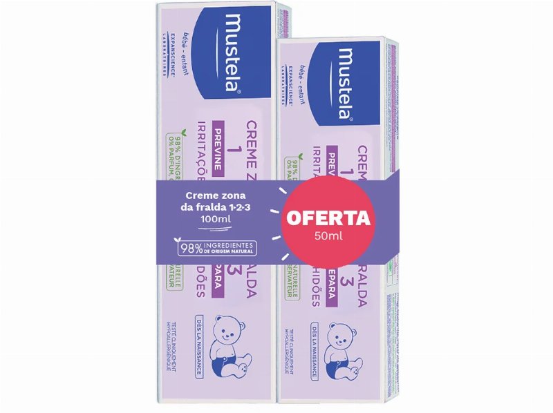 Creme Mustela Muda Da Fralda 123 100 ml Oferta 50 ml