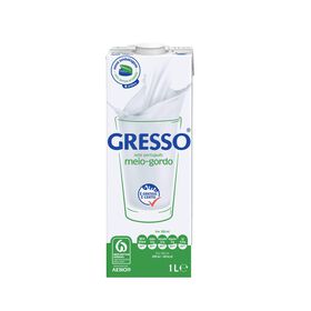 Leite Uht Meio Gordo Gresso 1 Lt
